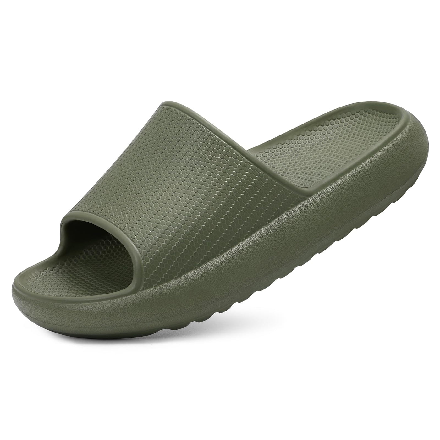Comwarm Cloud Slide Sandals for Women Men Ultra Comfort Recovery Pillow Slippers Soft Summer Beach Shoes with Low Arch Support