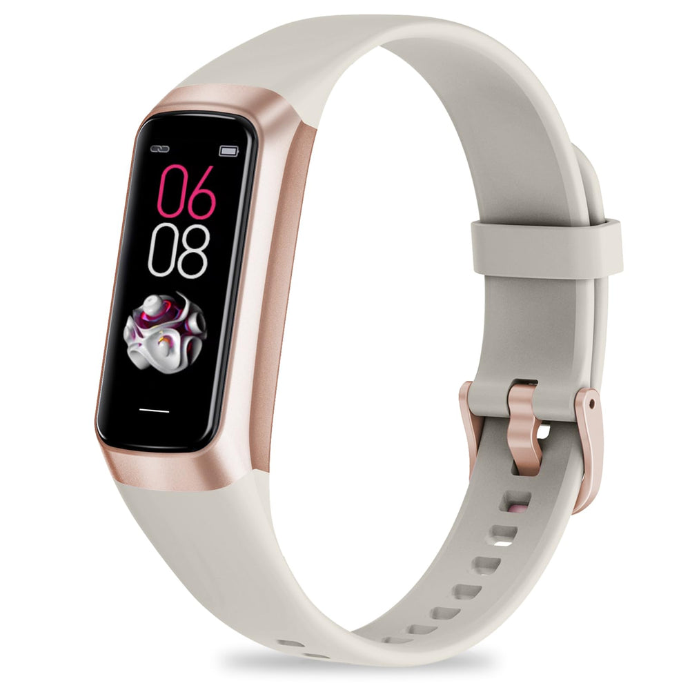 Fitness Tracker with Step Counter/Calories/Stopwatch, Activity Tracker, Health Tracker with Heart Rate Monitor, Sleep Tracker,1.10''AMOLED Touch Color Screen, Pedometer Watch for Women Men
