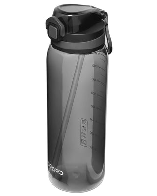 Opard Zip 20oz Plastic Water Bottle Dishwasher Safe, Leakproof Flip-Top Lid, BPA Free Tritan, Wide Mouth Reusable Kids Water Bottle for School Hiking Commuting Outdoor Travel and Gym