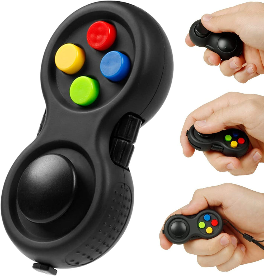 BUNMO Magnetic Fidget Rings – Fidget Toys Adults, Cool Fidgets for Teens, Quiet Fidget Toys, Maximum Strength 8 N50 Magnets, Endless Tricks, Teen Gifts, Fidgets for Kids 8-12, Adult Fidget Toys, Black