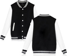 babyhealthy Women's Men's Varsity Baseball Jacket Casual Letterman Bomber Jacket Windbreaker Lightweight Jacket Coat