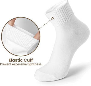 Cotton Women Boot Socks: Aesthetic Soft Crew for Fall Winter Size 6-11 (3/6 Pack)