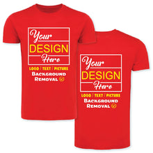 Personalized Image/Text for Your Company/Wedding/Greetings with Digital Printing | Unisex Adult | Custom T-Shirt