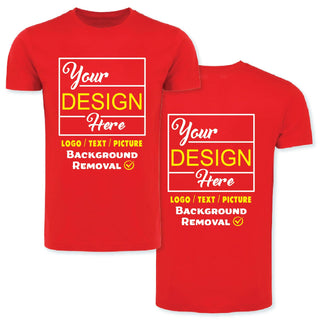 Personalized Image/Text for Your Company/Wedding/Greetings with Digital Printing | Unisex Adult | Custom T-Shirt