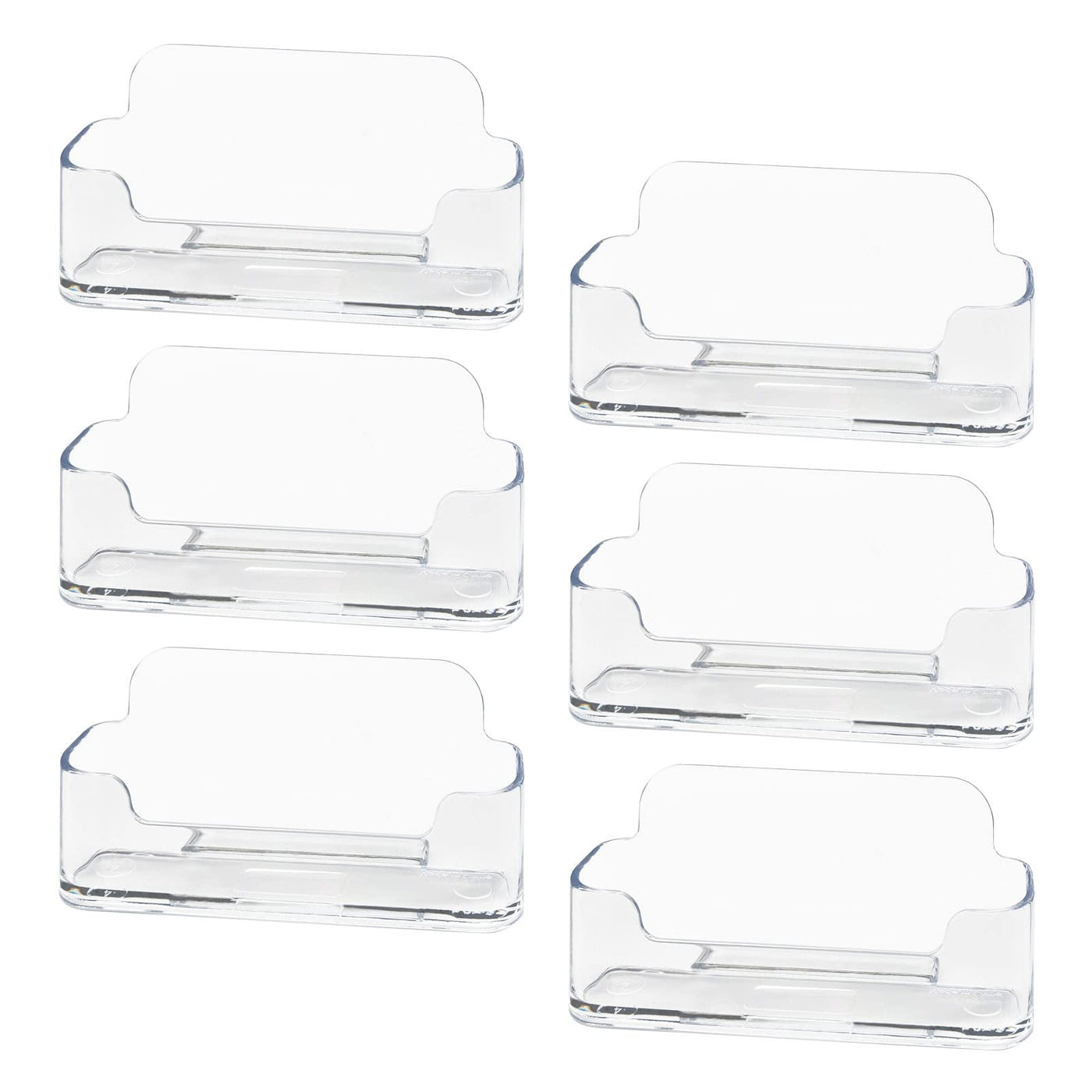 HSYMQ Acrylic Business Card Holder for Desk, Clear Plastic Business Cards Display Holders Stand, Fits 30-50 Business Cards