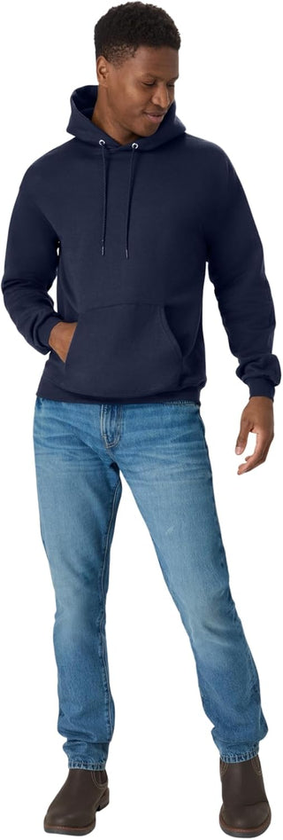 Hanes Men's EcoSmart Hoodie, Midweight Fleece, Pullover Hooded Sweatshirt
