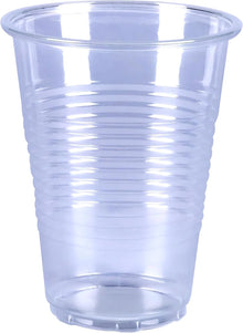 Amazon Basics Small Disposable Clear Plastic Cups, 9oz, 100 Count