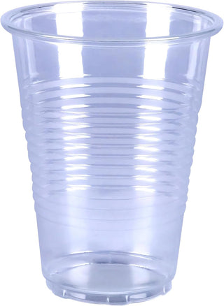 Amazon Basics Small Disposable Clear Plastic Cups, 9oz, 100 Count