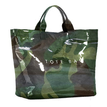 KAMEILONG Women's Large PVC Tote Bag Letters Print Handbags Paper Shoulder Bag Clear Shopping Hobo Bag