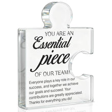 Team Appreciation Gifts Thank You Gift for Coworkers Colleagues Employees, Best Team Ever Gifts You Are an Essential Piece Acrylic Puzzle Piece Plaque Office Decor