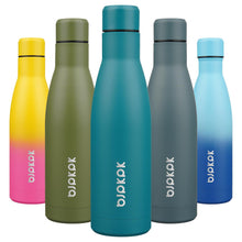 BJPKPK 17oz Insulated Water Bottles Stainless Steel Sports Water Bottles Keep Cold and Hot for Travel Dishwasher Safe,Olive Green