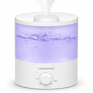 MegaWise Ultrasonic Cool Mist Humidifier SK7620 - 1.5L Capacity, Whisper-Quiet Operation, Adjustable Mist Output, Auto Shut-Off - Ideal for Home, Office, Baby Room, and Bedroom