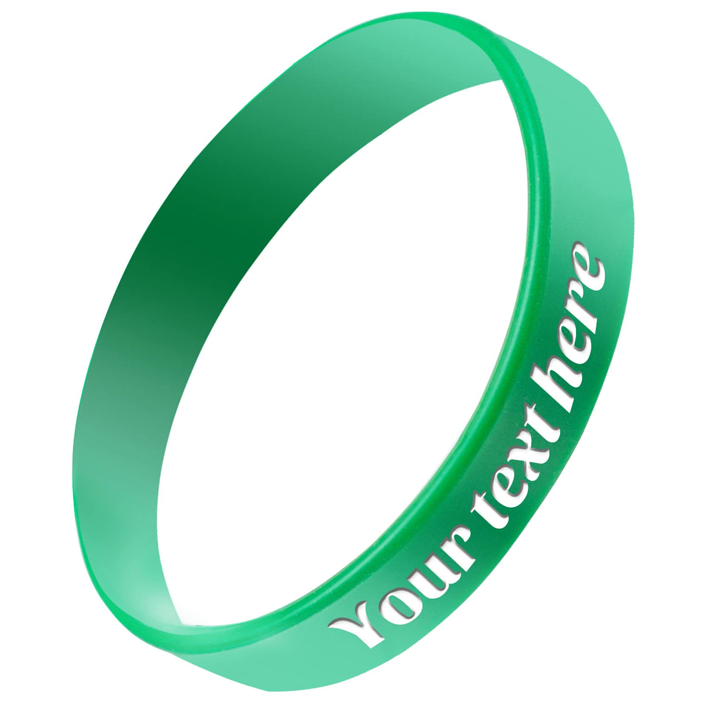 Custom Rubber Bracelet 1/10/30/50/100 ct Personalized Silicone Wristbands Customizable Debossed for Motivation, Events, Gifts, Promotions, Party, Awareness