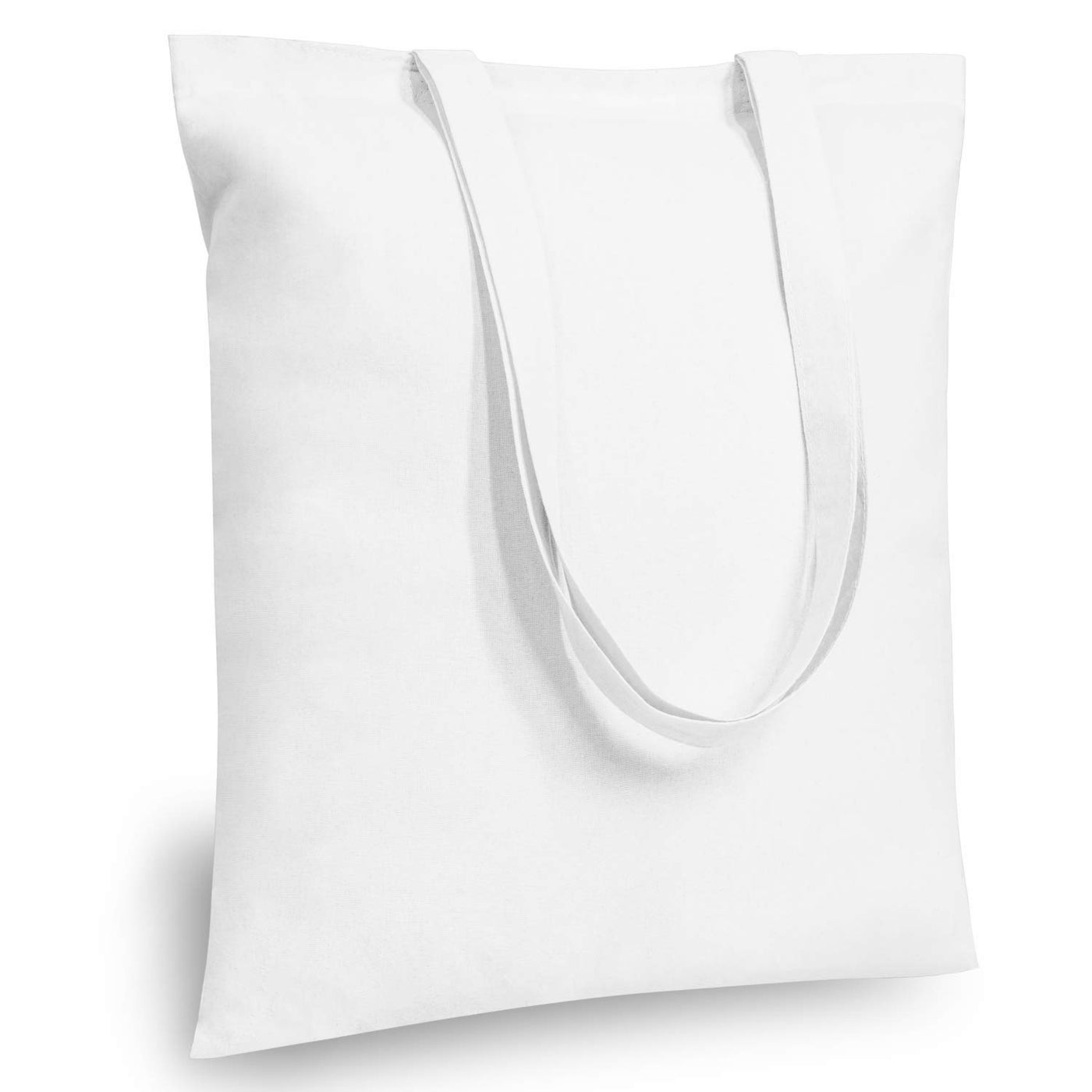 TOPDesign 5 | 12 | 24 | 48 | 192 Pack Economical Cotton Tote Bags, Lightweight Medium Reusable Grocery Shopping Cloth Bags, Suitable for DIY, Advertising, Promotion, Gift, Activity (5-Pack)
