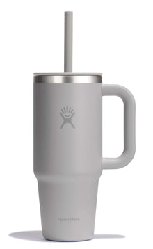 Hydro Flask Travel Tumbler with Handle, Lid and Straw - Insulated Stainless Steel in 32 Oz Trillium