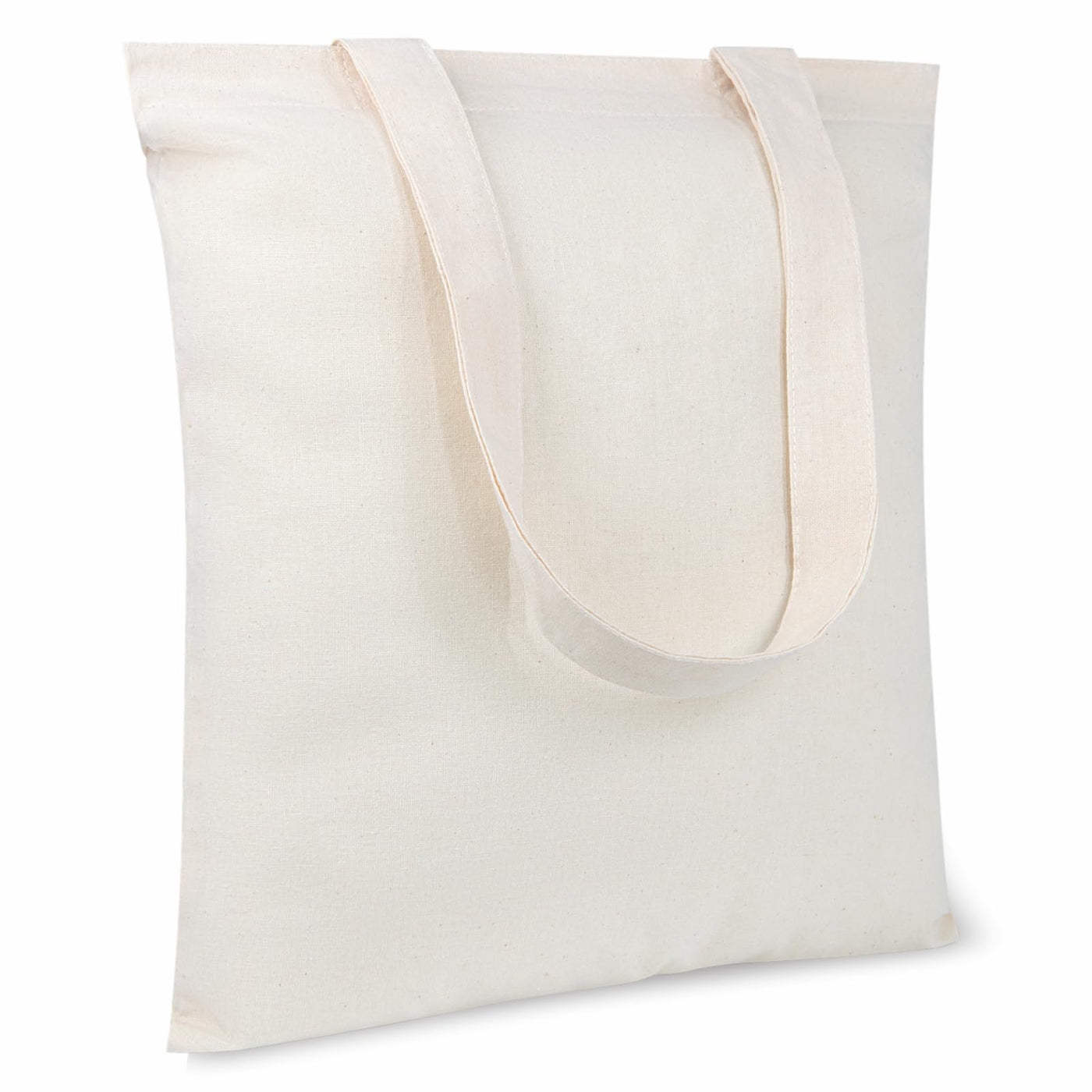 TOPDesign 5 | 12 | 24 | 48 | 192 Pack Economical Cotton Tote Bags, Lightweight Medium Reusable Grocery Shopping Cloth Bags, Suitable for DIY, Advertising, Promotion, Gift, Activity (5-Pack)