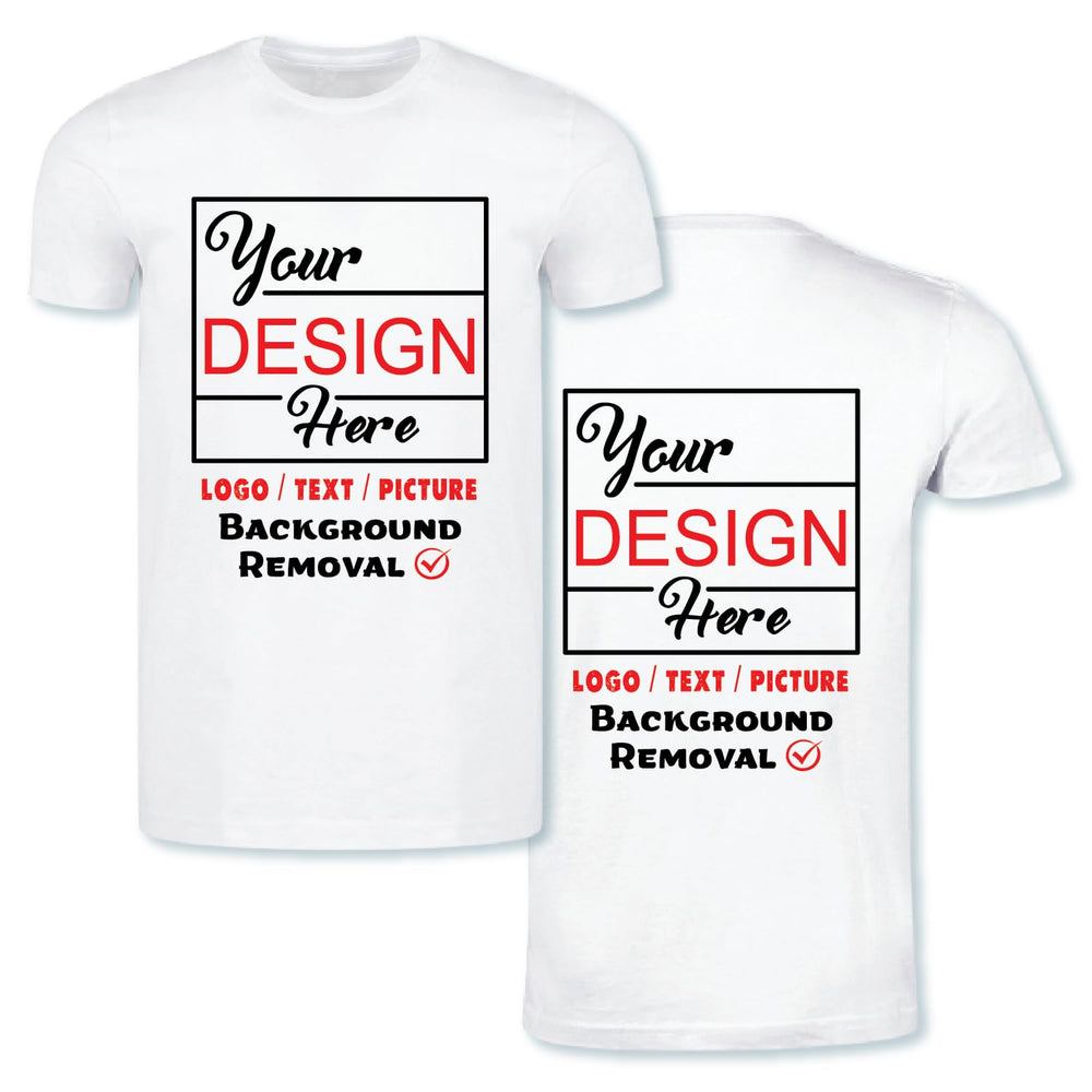 Personalized Image/Text for Your Company/Wedding/Greetings with Digital Printing | Unisex Adult | Custom T-Shirt