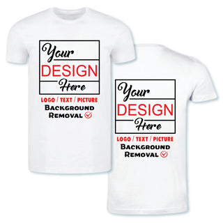 Personalized Image/Text for Your Company/Wedding/Greetings with Digital Printing | Unisex Adult | Custom T-Shirt