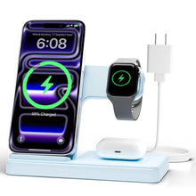 Wireless Charger iPhone Charging Station: 3 in 1 Charger Stand Multiple Devices for Apple - iPhone 17 16e 16 15 14 Pro Max 13 12 11 - Watch 11 10 9 8 7 6 5 4 3 2 SE and Ultra Series - Airpods 4 3 Pro