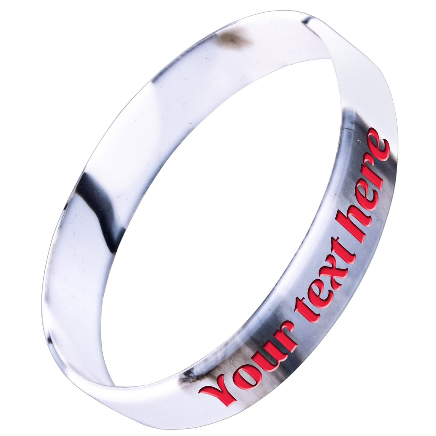 Custom Rubber Bracelet 1/10/30/50/100 ct Personalized Silicone Wristbands Customizable Debossed for Motivation, Events, Gifts, Promotions, Party, Awareness