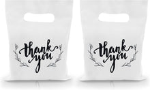 KEEPARTY 100 PCS Small Thank You Merchandise Bags Plastic Goodie Bags Party Favor Bags for Birthday Party Baby Shower Wedding Merchandise Gifts Trade Shows (Pink)