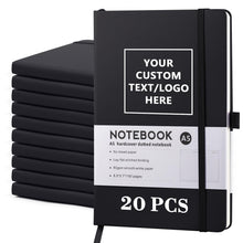 Personalized Notebook-Can Customize Logo/Text/Image, Customizable A5 Journal Notebook Daily Journals For Writing-192 Lined Pages 8.5 x 5.71 Inch,Black
