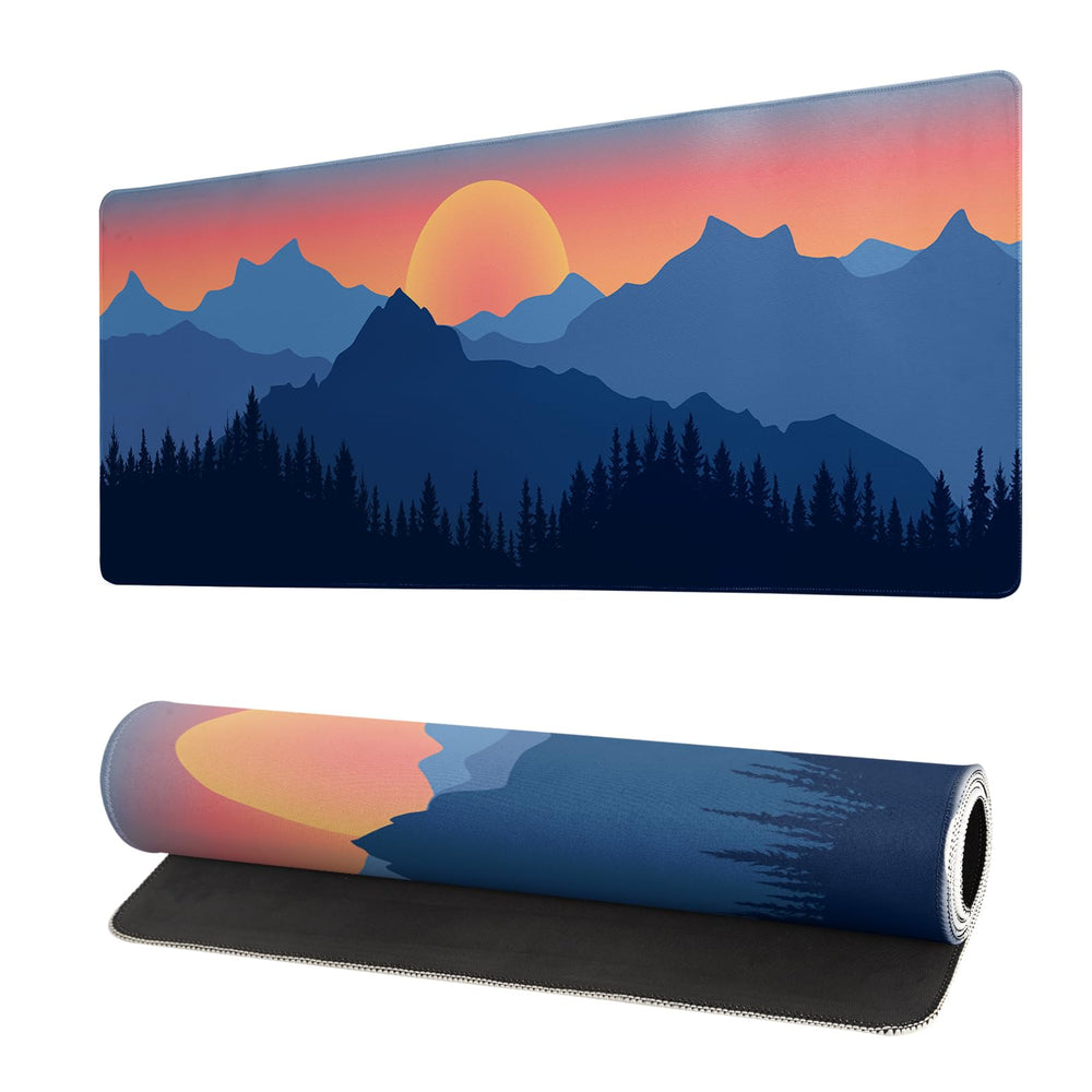 Tokyo Street Mouse Pad Anime Japanese Desk Mat Kawaii Large Gaming Mousepad XL Beige Cute Mousepad Gaming Non-Slip Rubber Base Stitched Edges Keyboard Mouse Mat Desk Pad for Office Home and Game