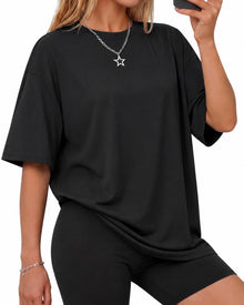 GAYHAY Oversized Tshirts for Women - Spring Summer Workout Clothes Short Sleeve Tops Crew Neck Tee Shirts Fashion Casual 2026