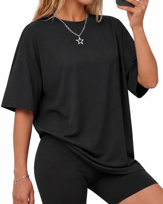 GAYHAY Oversized Tshirts for Women - Spring Summer Workout Clothes Short Sleeve Tops Crew Neck Tee Shirts Fashion Casual 2026