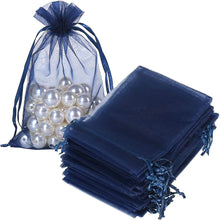 HRX Package 100pcs White Organza Bags, 4x6 inch Mesh Bags Drawstring Gift Bags Jewelry Pouches for Candy Wedding Favors Christmas
