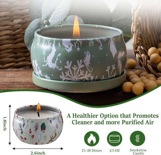 Christmas Scented Candles Gifts for Women, 12 Pack 2.5 oz Natural Soy Wax Aromatherapy Candles Gift Set for Home, Mother's Day,Christmas,Birthday,Valentine's Day