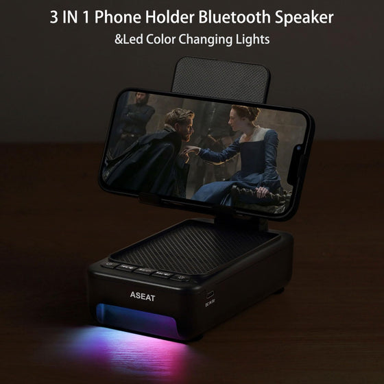 Gifts for Men Him, Cell Phone Stand with Bluetooth Speaker&Led Color Changing Light, Unique Gifts for Women Dad Her Husband, Cool Tech Gadget Wireless Speaker, Birthday Gifts for Men, Ideal Gifts - hover image