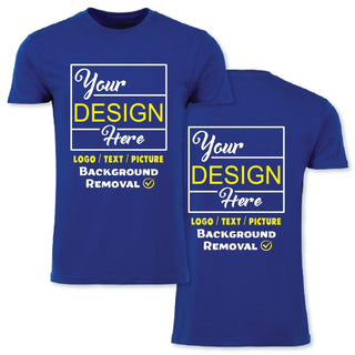 Personalized Image/Text for Your Company/Wedding/Greetings with Digital Printing | Unisex Adult | Custom T-Shirt