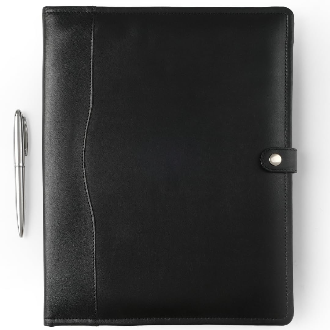 Leather Portfolio, Leather Binder with Pen, Leather Portfolio for Men and Women, Leather Padfolio, Leather Folder, Portfolio Binder, Business Portfolio Men and Women