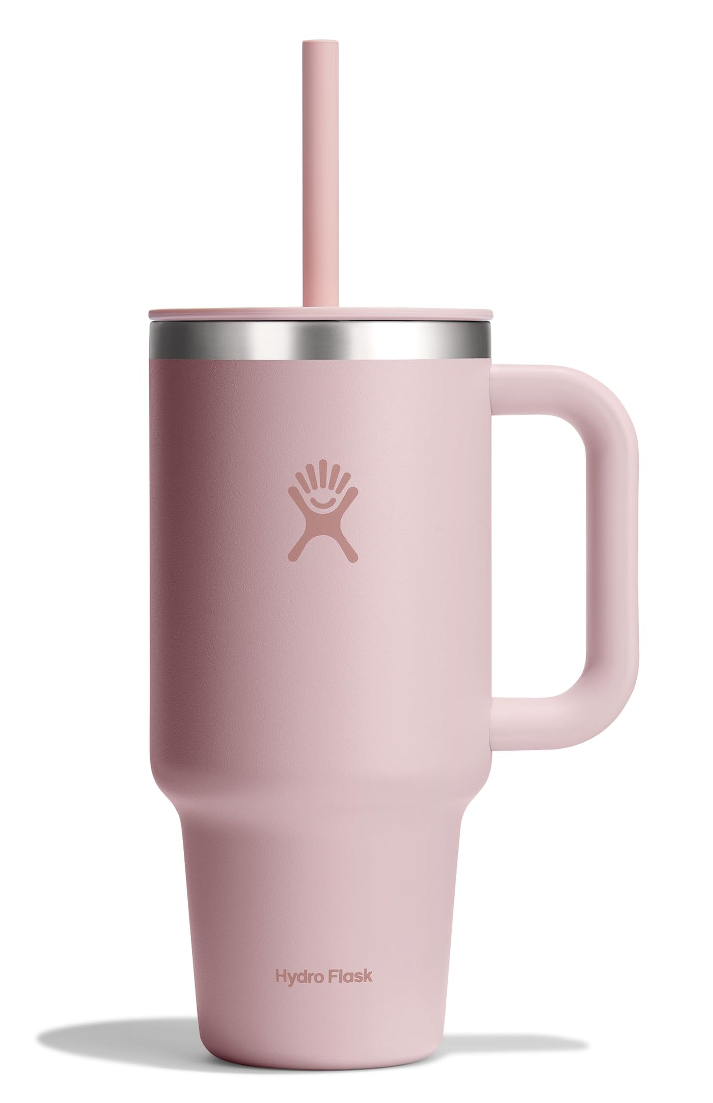 Hydro Flask Travel Tumbler with Handle, Lid and Straw - Insulated Stainless Steel in 32 Oz Trillium