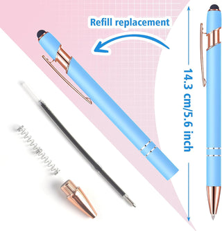 Bulk Custom Pens Personalized, Customized Pens with Name/Logo Printing Perfect for Business, Birthday, Wedding, Graduation Gifts & Party Events 5 to 2000 Pieces Pack Ballpoint Pens