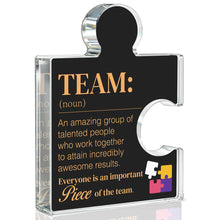 Team Appreciation Gifts Thank You Gift for Coworkers Colleagues Employees, Best Team Ever Gifts You Are an Essential Piece Acrylic Puzzle Piece Plaque Office Decor