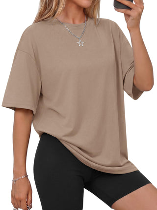 GAYHAY Oversized Tshirts for Women - Spring Summer Workout Clothes Short Sleeve Tops Crew Neck Tee Shirts Fashion Casual 2026
