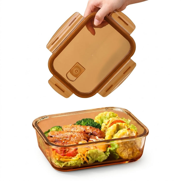 700ml Amber Glass Lunch Box