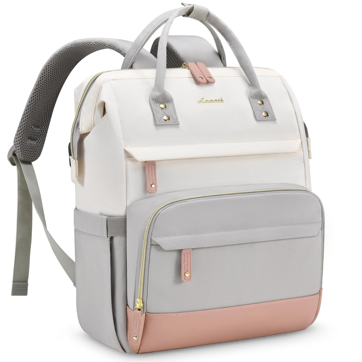 LOVEVOOK Laptop Backpack for Women, 15.6 Inch Work Business Backpacks Purse With Large Capacity, Waterproof Nurse Bag College Bookbag for School, Waterproof Casual Daypack for Travel