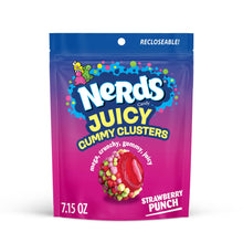 Nerds, Juicy Gummy Clusters, Strawberry Punch, Juicy and Gummy Candy, 1 Stand up Bag, for Snacking and Sharing, 7.2 Ounce