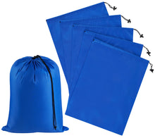 PALTERWEAR Drawstring Bag with Toggle - Nylon Cinch and Ditty Pouch - Six Pack (Black, 6 x 8 Inch, Set of 6)