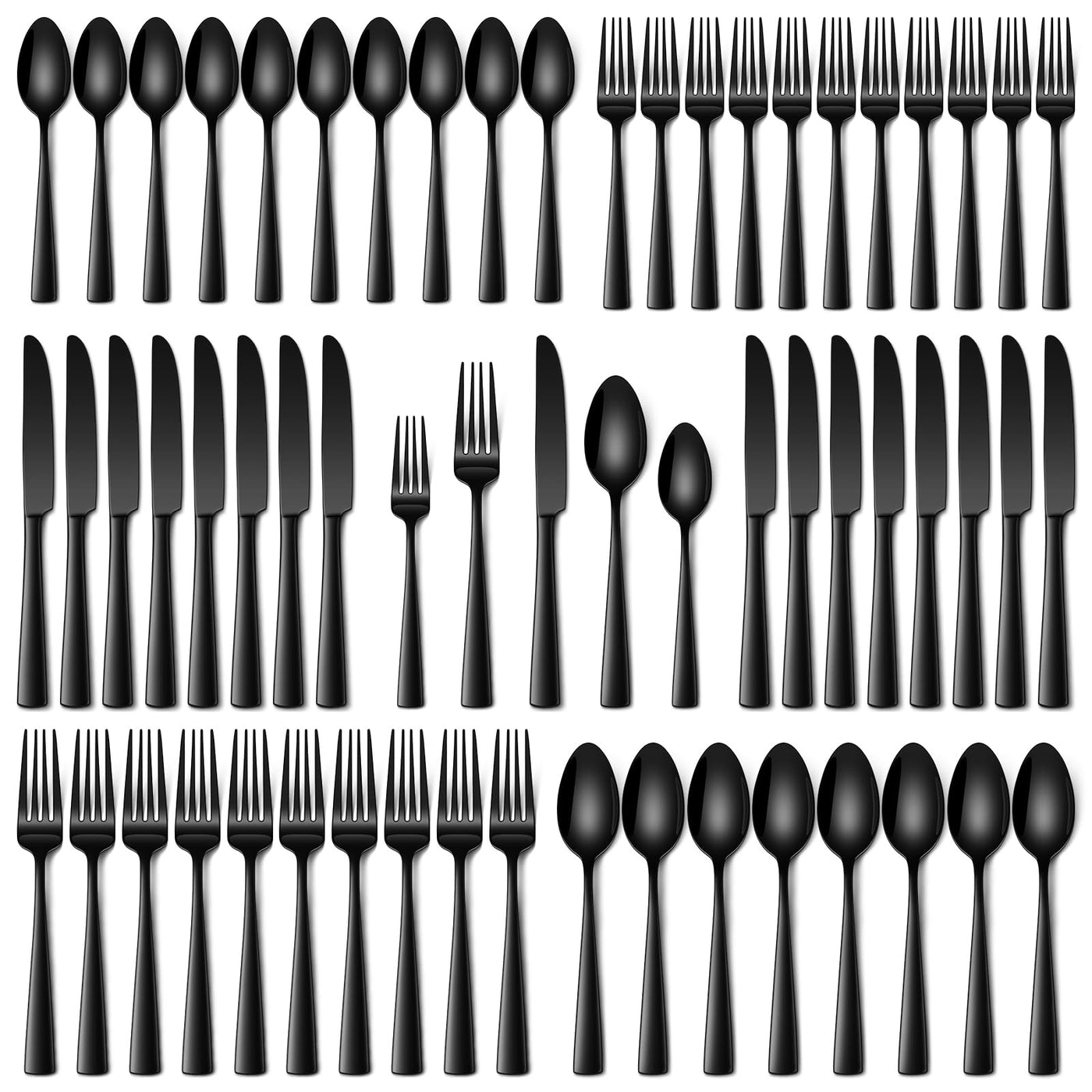 Stapava 20 Piece Silverware Set, Food-Grade Stainless Steel Flatware Sets for 4 Mirror Polished Cutlery Utensil Sets Include Dinner Knives Spoons and Forks Set Dishwasher Safe for Home Restaurant