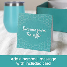 Modern Elegance Tea Tumbler Gift Set for Women, Teal