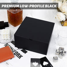 YUEFANBOX Black Gift Boxes with Lids, 8x8x4 inches, 10 Pack – Easy Assemble Bulk Boxes with Bottom Stickers for Groomsmen Proposals, Wedding Favors, Birthdays & Christmas