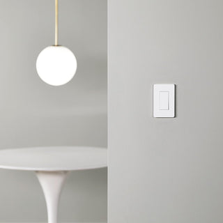 Amazon Basics Smart Light Switch, Single Pole, Works with Alexa Only, Voice Control, Schedule, 2.4 GHz Wi-Fi, No Hub Required, Easy to Install, White