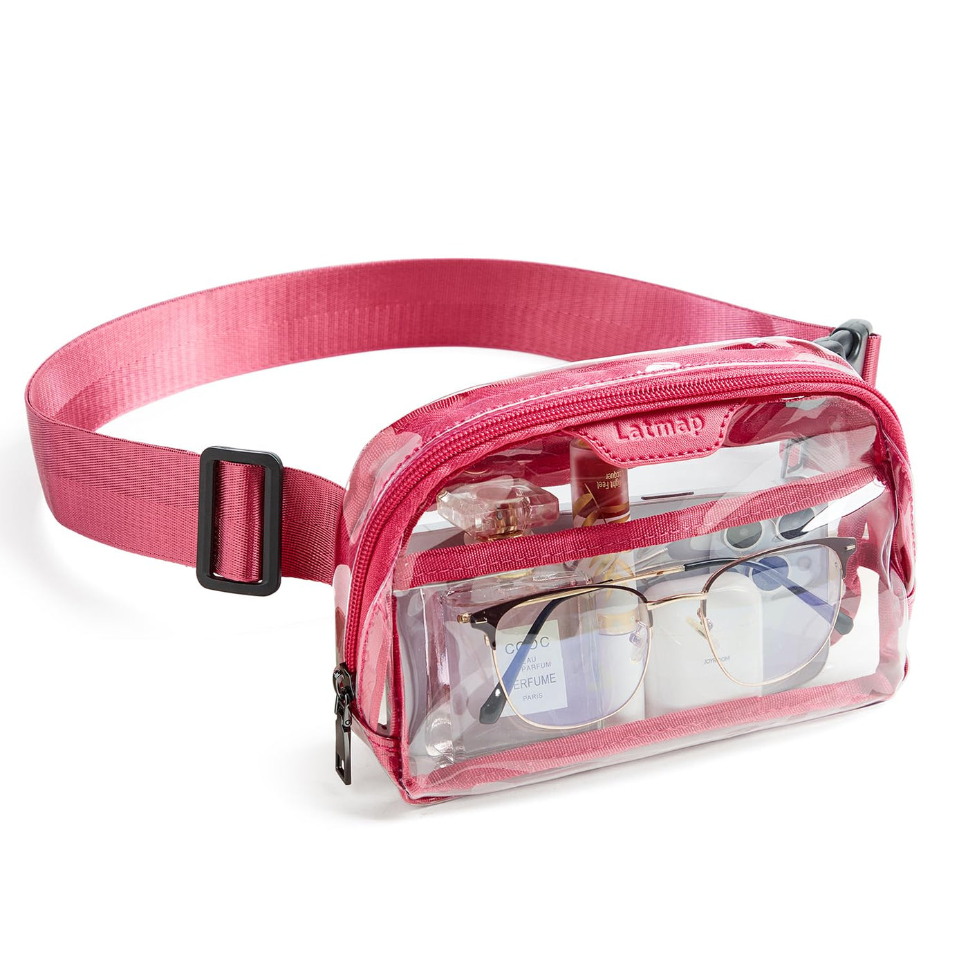 LATMAP Clear Bag for Stadium Events, Clear Purse for Women Stadium Crossbody Bag, Transparent Bag for Concerts Sports