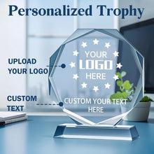 Personalized Crystal Trophy Award - Plaques Personalized Engraved - Coworker Employee Appreciation Gift, Anniversary Retirement Gift - Custom Employee Recognition Awards and Trophies