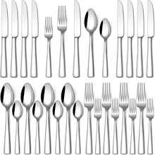 Stapava 20 Piece Silverware Set, Food-Grade Stainless Steel Flatware Sets for 4 Mirror Polished Cutlery Utensil Sets Include Dinner Knives Spoons and Forks Set Dishwasher Safe for Home Restaurant