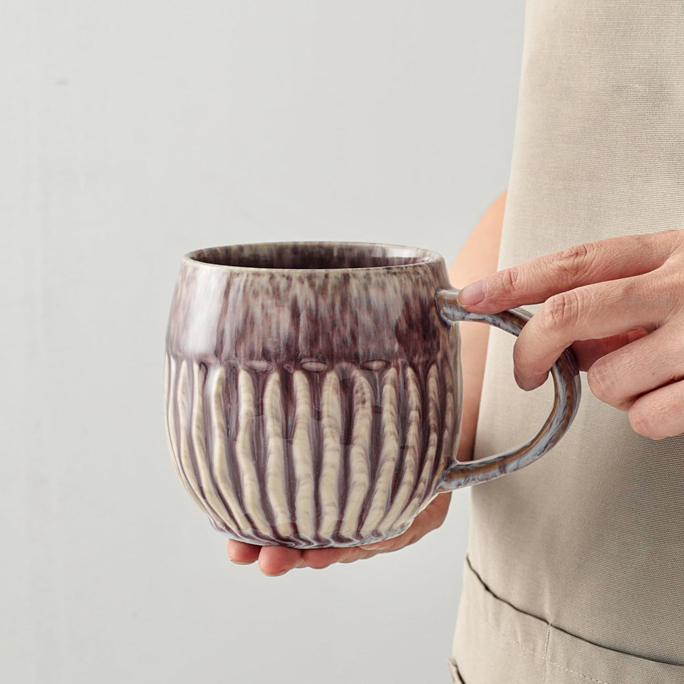 Large Ceramic Coffee Mug - 20oz Big Tea Cup, Red | Large Tea Mug, Microwave Safe, Dishwasher Safe